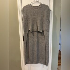🎉 4 for 45 🎉 Kerisma bisoux high low sweater tunic gray size S/M bin4